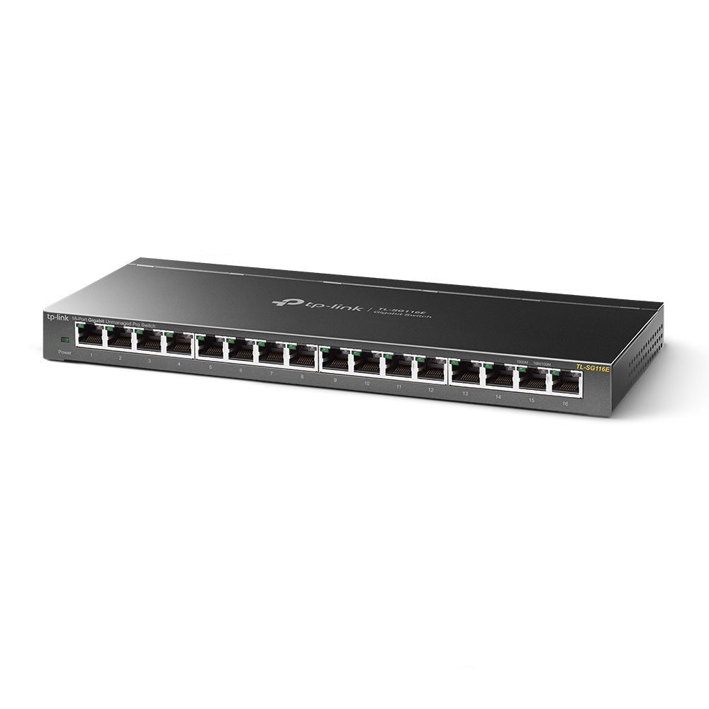16-Port Gigabit Unmanaged Pro Switch (TP-Link SG116E) 16-Port Gigabit Unmanaged Pro Switch (TP-Link SG116E)